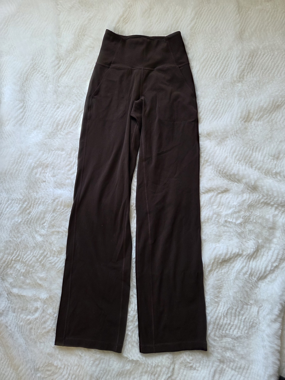 Lululemon High-Waist Wide-Leg Women's Pants — Brown Size 2 32"